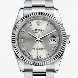 a buon mercato Rolex Datejust Rhodium M116234-0092