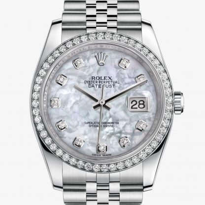 copia Rolex Datejust Madreperla bianca con diamanti M116244-0011