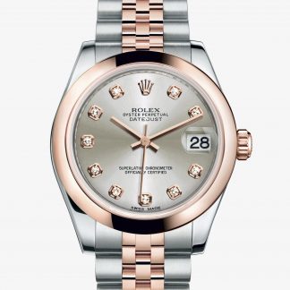 migliore Rolex Datejust Argentato con diamanti M178241-0046