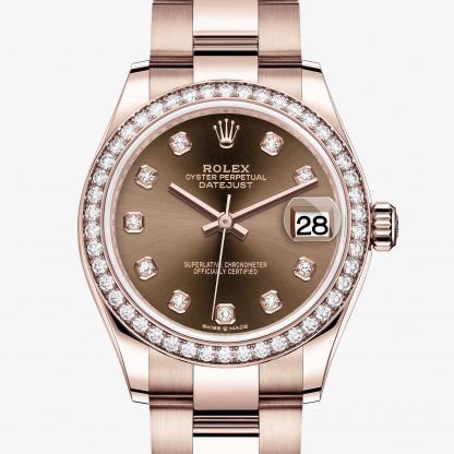 scontato Rolex Datejust Chocolate con diamanti M278285RBR-0012